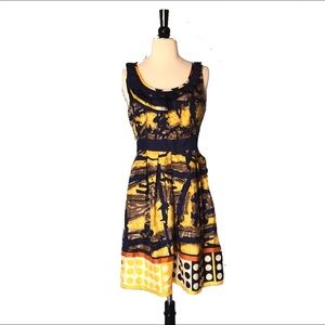 Anthropologie Baraschi 100% Silk Sleeveless Dress